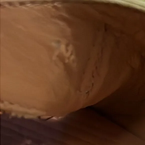 Stuart Weitzman Green Pony Hair Animal Print Wooded Shoes 7 1/2 - Picture 5 of 5